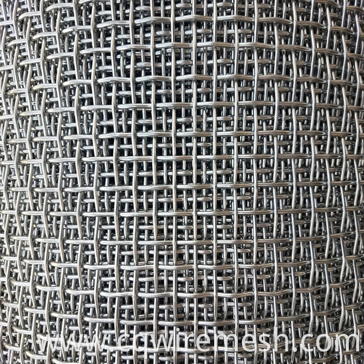 Galvanized Square Woven Wire Mesh / Stainless Steel Crimped Wire Mesh